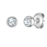 Ohrstecker Edelstahl Kristalle von Swarovski® weiß