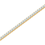 Armband gelbgold Zirkonia weiß