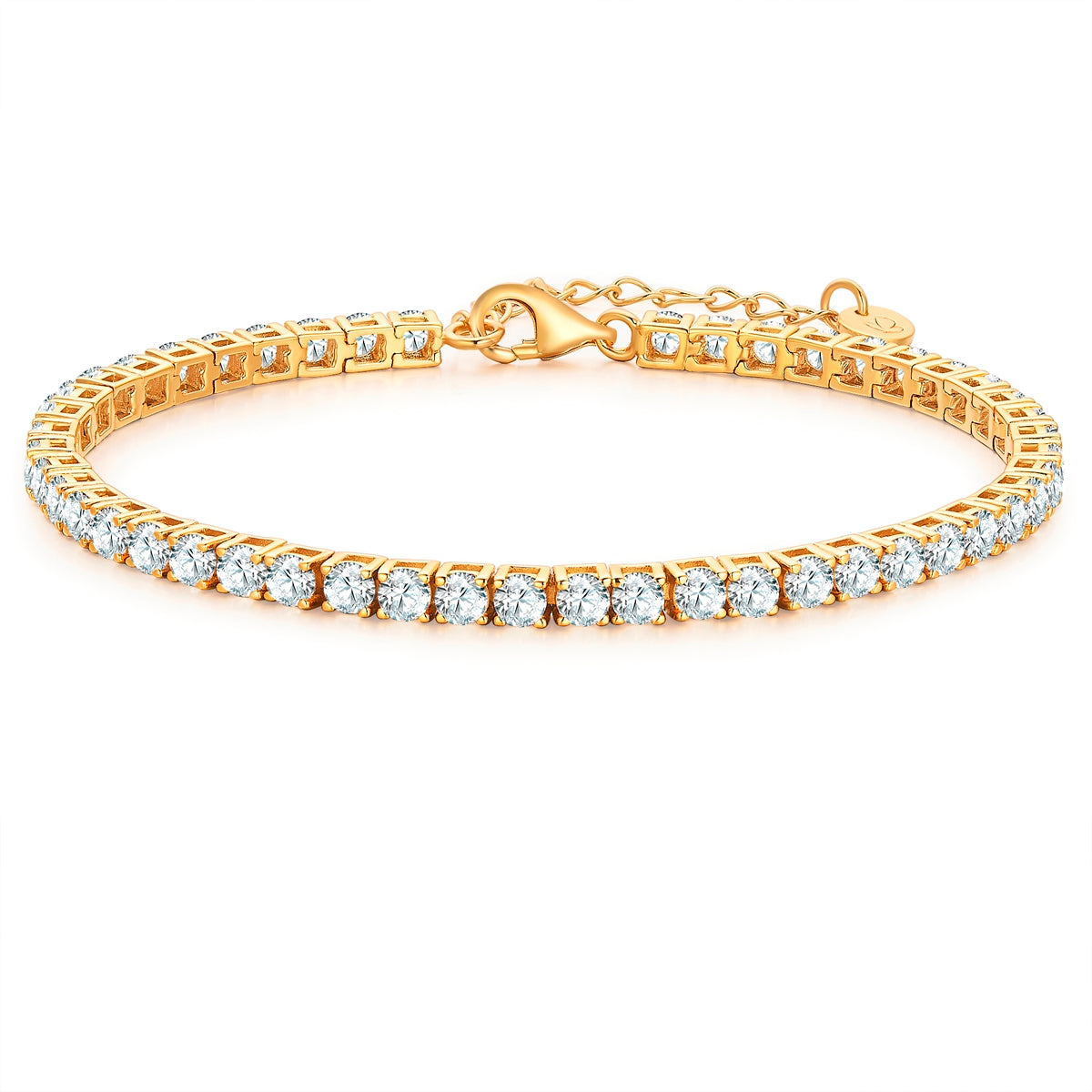 Armband gelbgold Zirkonia weiß