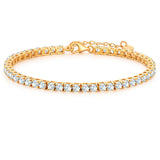 Armband gelbgold Zirkonia weiß