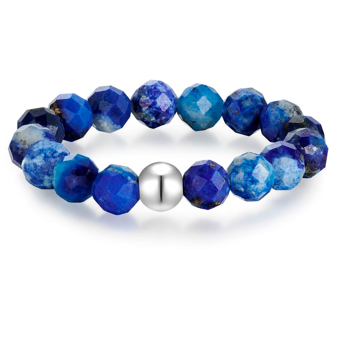 Ring Edelstahl Lapislazuli blau