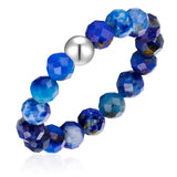 Ring Edelstahl Lapislazuli blau