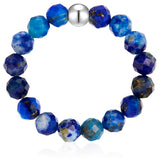 Ring Edelstahl Lapislazuli blau