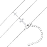 Kette mit Anhänger Zirkonia weiß