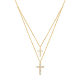 Kette mit Anhänger gelbgold Zirkonia weiß