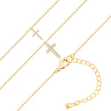Kette mit Anhänger gelbgold Zirkonia weiß