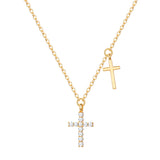 Kette mit Anhänger gelbgold Zirkonia weiß