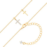 Kette mit Anhänger gelbgold Zirkonia weiß