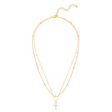 Kette mit Anhänger gelbgold Zirkonia weiß