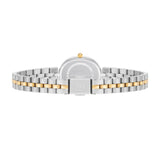 Damen Quarzuhr silber Edelstahl bicolor