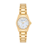 Damen Quarzuhr gelbgold Edelstahl gelbgold