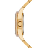 Damen Quarzuhr gelbgold Edelstahl gelbgold