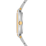 Damen Quarzuhr gelbgold Edelstahl bicolor