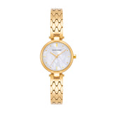 Damen Quarzuhr gelbgold Edelstahl gelbgold