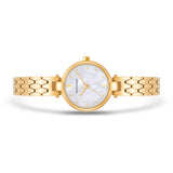 Damen Quarzuhr gelbgold Edelstahl gelbgold