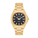 Herren Quarzuhr gelbgold Edelstahl gelbgold
