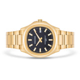 Herren Quarzuhr gelbgold Edelstahl gelbgold