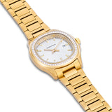 Damen Quarzuhr gelbgold Edelstahl gelbgold