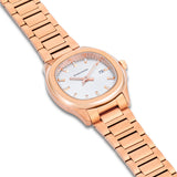 Damen Quarzuhr roségold Edelstahl roségold