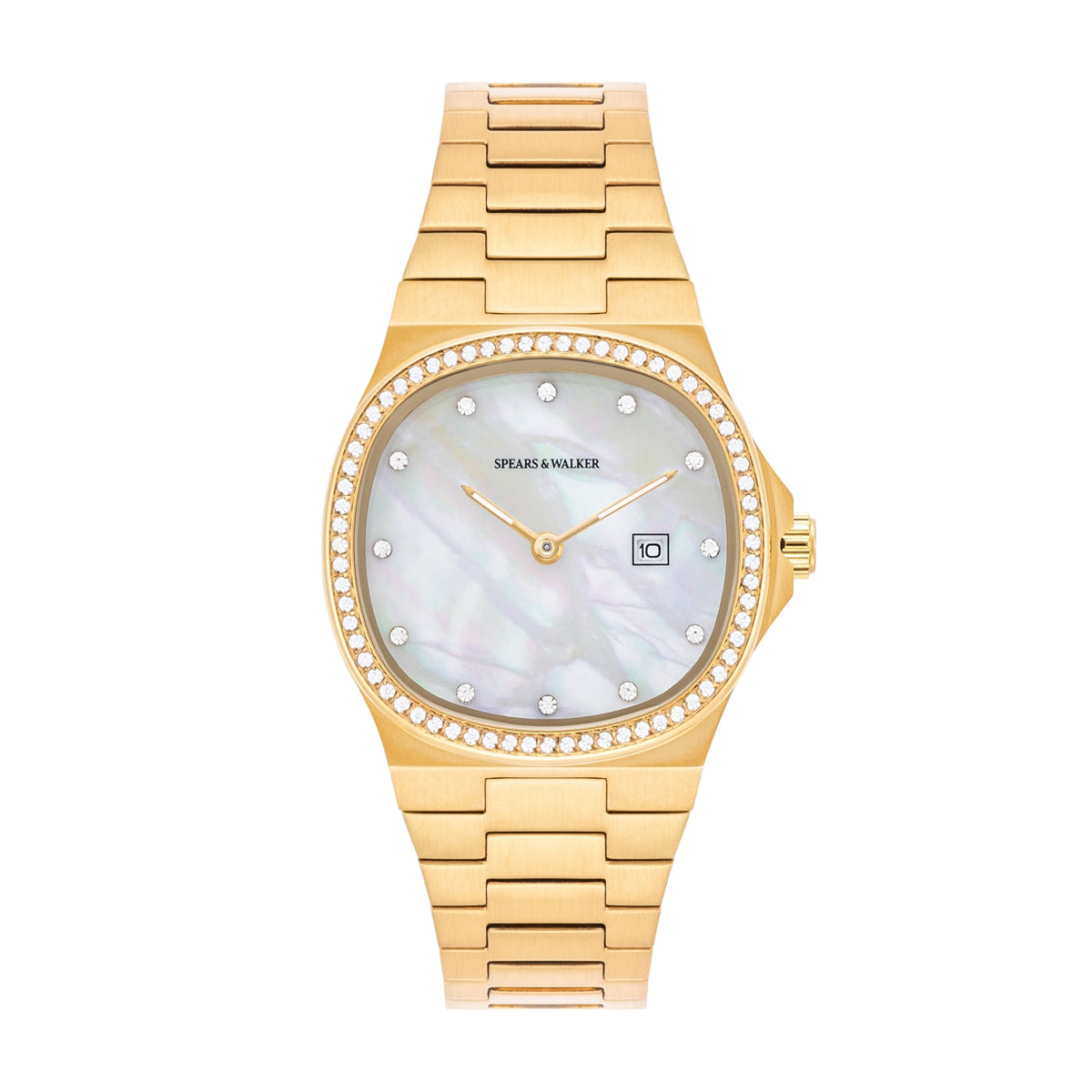 Damen Quarzuhr gelbgold Edelstahl gelbgold
