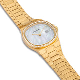Damen Quarzuhr gelbgold Edelstahl gelbgold