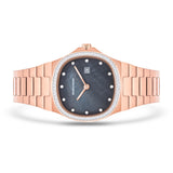 Damen Quarzuhr roségold Edelstahl roségold