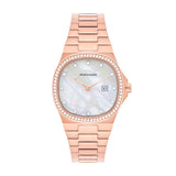 Damen Quarzuhr roségold Edelstahl roségold