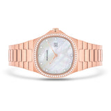Damen Quarzuhr roségold Edelstahl roségold