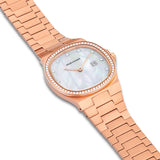 Damen Quarzuhr roségold Edelstahl roségold