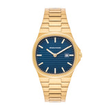 Herren Quarzuhr gelbgold Edelstahl gelbgold