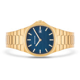 Herren Quarzuhr gelbgold Edelstahl gelbgold