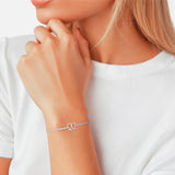 Armband Edelstahl Textil (silber)