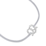 Armband Edelstahl Textil (silber)