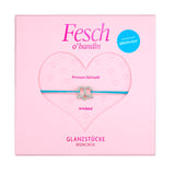 Armband Edelstahl Textil (blau)