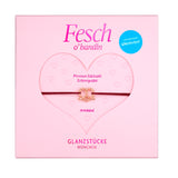 Armband Edelstahl roségold Textil (weinrot)