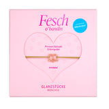 Armband Edelstahl roségold Textil (oliv)