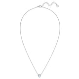 Set (Kette + Ohrstecker) Edelstahl Zirkonia weiß - Liebe