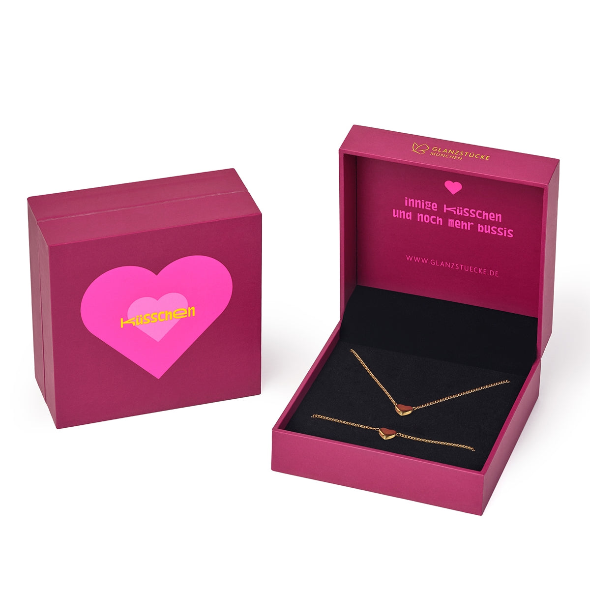 Set (Kette + Armband) Edelstahl gelbgold - Mama