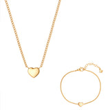 Set (Kette + Armband) Edelstahl gelbgold - Mama