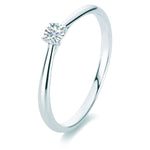 Ring Sterling Silber Diamant weiß