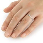 Ring Sterling Silber Diamant weiß