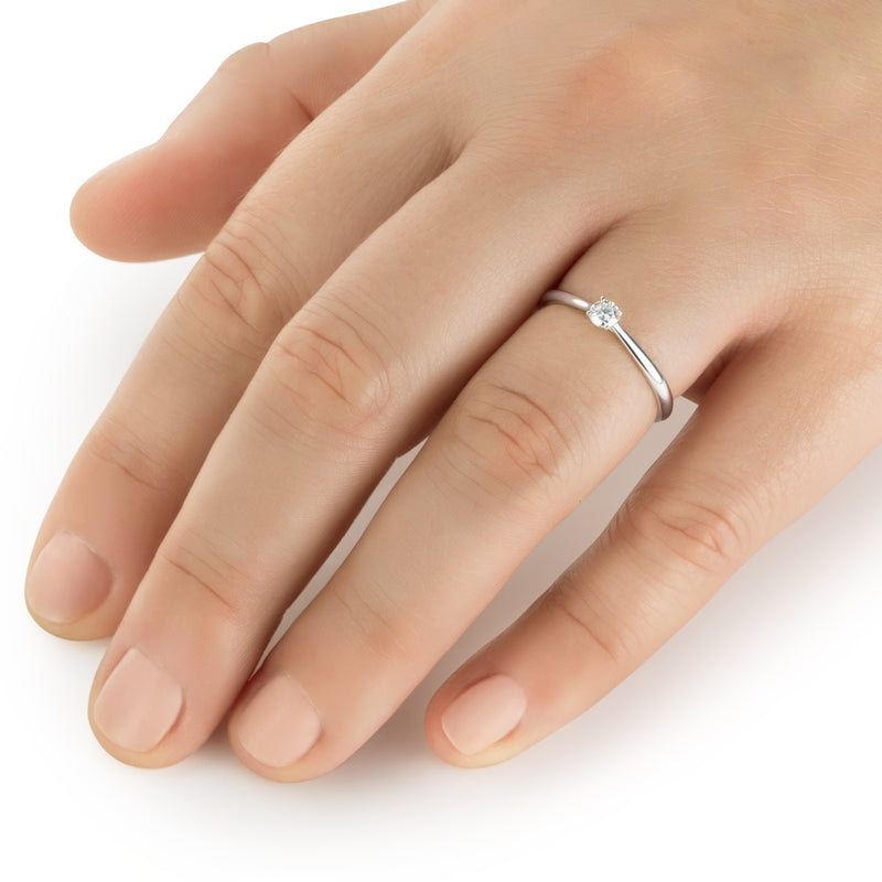 Ring Sterling Silber Diamant weiß