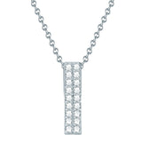 Kette mit Anhänger Sterling Silber Zirkonia weiß