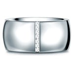 Ring Edelstahl verziert mit Kristallen von Swarovski® weiß