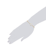 Armband Edelstahl gelbgold Perlmutt Preciosa weiß