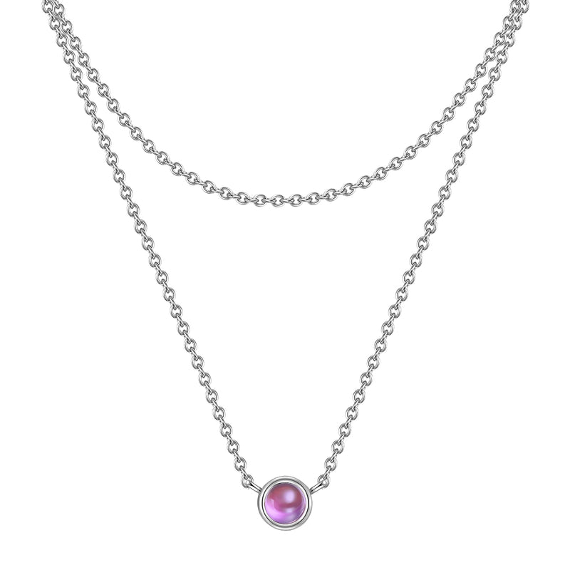 Kette mit Anhänger Sterling Silber Amethyst