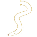 Kette mit Anhänger Sterling Silber gelbgold Amethyst